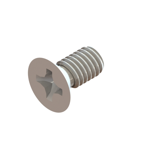 B-6289-5 Screw M4X0.7X8 Phillips Flat Zinc
