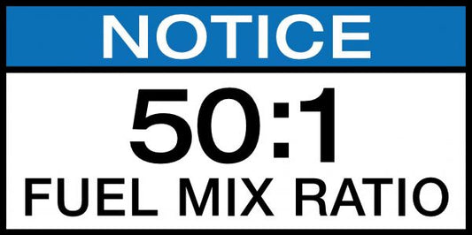 Decal - Oil/Fuel Mix Ratio