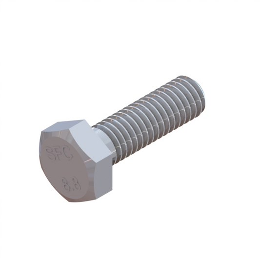 RA-108 Screw M8X1.25X25 Hex Cap Zinc