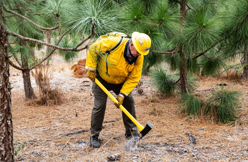 3.75 lbs. Pulaski Axe; NFES Version 42 in. Fiberglass Handle, Council Tools